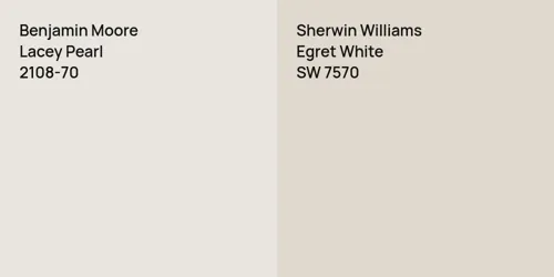 2108-70 Lacey Pearl vs SW 7570 Egret White