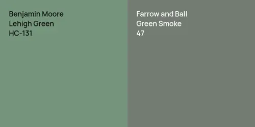 HC-131 Lehigh Green vs 47 Green Smoke