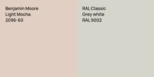 2096-60 Light Mocha vs RAL 9002  Grey white