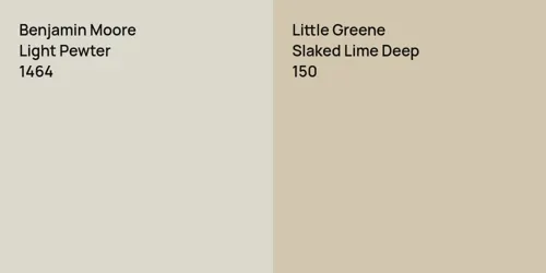 1464 Light Pewter vs 150 Slaked Lime Deep