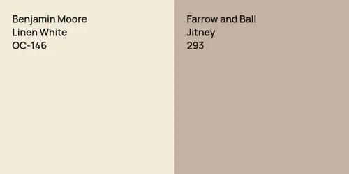 OC-146 Linen White vs 293 Jitney