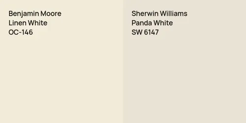 OC-146 Linen White vs SW 6147 Panda White