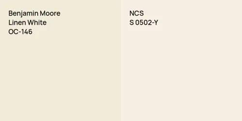 OC-146 Linen White vs S 0502-Y null