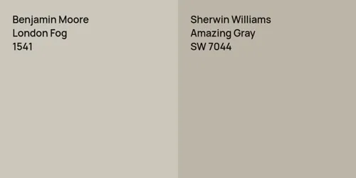 1541 London Fog vs SW 7044 Amazing Gray