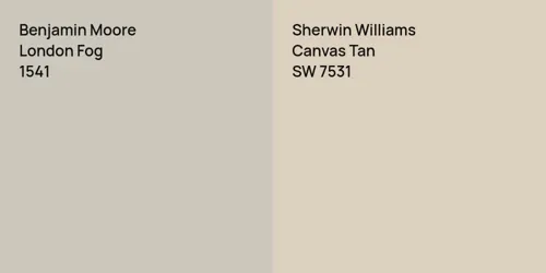 1541 London Fog vs SW 7531 Canvas Tan