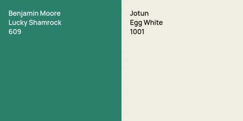 609 Lucky Shamrock vs 1001 Egg White