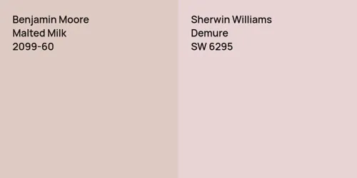 2099-60 Malted Milk vs SW 6295 Demure