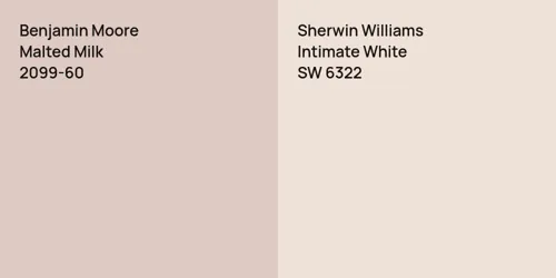 2099-60 Malted Milk vs SW 6322 Intimate White