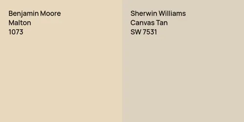 1073 Malton vs SW 7531 Canvas Tan