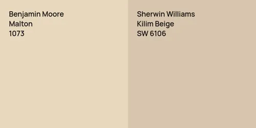 1073 Malton vs SW 6106 Kilim Beige