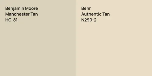 HC-81 Manchester Tan vs N290-2 Authentic Tan