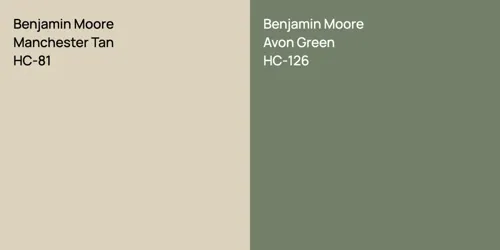 HC-81 Manchester Tan vs HC-126 Avon Green