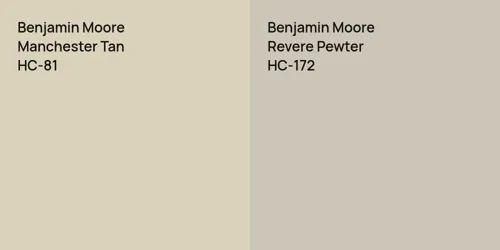 HC-81 Manchester Tan vs HC-172 Revere Pewter