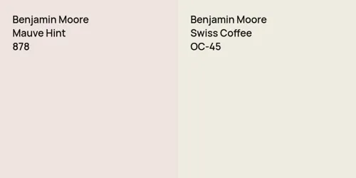 878 Mauve Hint vs OC-45 Swiss Coffee