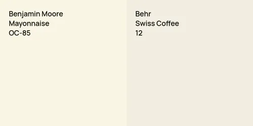 OC-85 Mayonnaise vs 12 Swiss Coffee