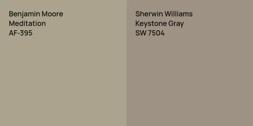 AF-395 Meditation vs SW 7504 Keystone Gray