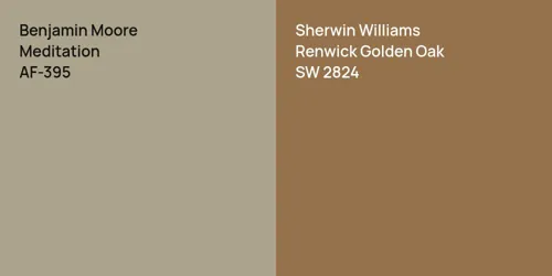 AF-395 Meditation vs SW 2824 Renwick Golden Oak