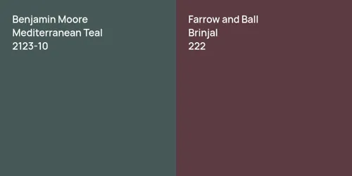 2123-10 Mediterranean Teal vs 222 Brinjal