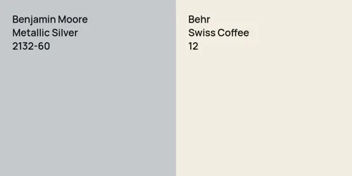 2132-60 Metallic Silver vs 12 Swiss Coffee