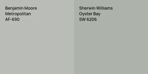 AF-690 Metropolitan vs SW 6206 Oyster Bay