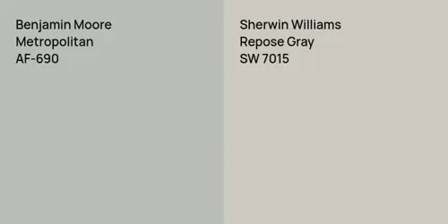 AF-690 Metropolitan vs SW 7015 Repose Gray