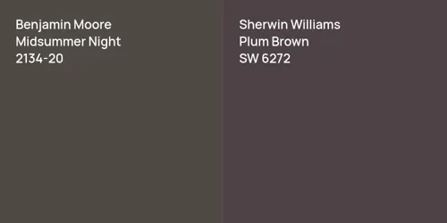 2134-20 Midsummer Night vs SW 6272 Plum Brown