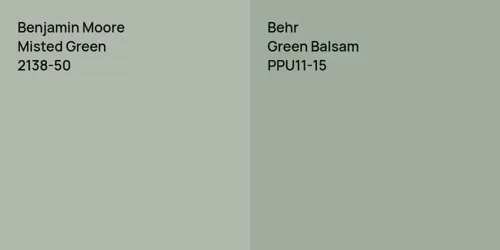 2138-50 Misted Green vs PPU11-15 Green Balsam