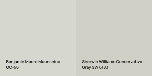 OC-56 Moonshine vs SW 6183 Conservative Gray