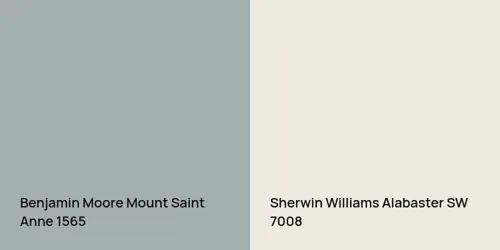 1565 Mount Saint Anne vs SW 7008 Alabaster