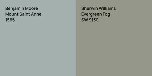 1565 Mount Saint Anne vs SW 9130 Evergreen Fog