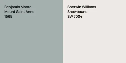 1565 Mount Saint Anne vs SW 7004 Snowbound