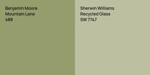 488 Mountain Lane vs SW 7747 Recycled Glass