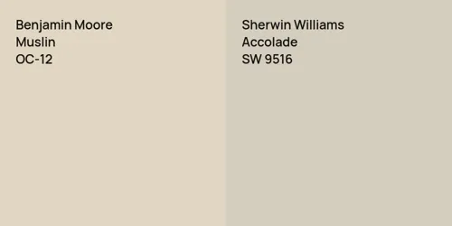 OC-12 Muslin vs SW 9516 Accolade