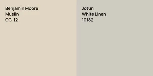 OC-12 Muslin vs 10182 White Linen