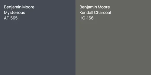 AF-565 Mysterious vs HC-166 Kendall Charcoal