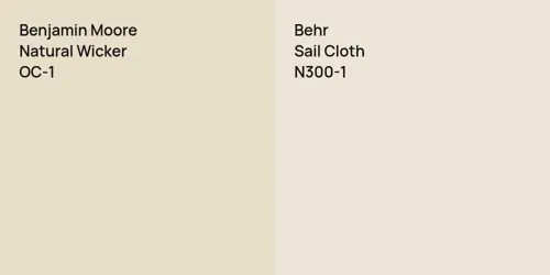 OC-1 Natural Wicker vs N300-1 Sail Cloth