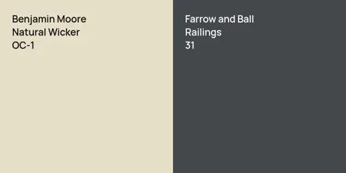 OC-1 Natural Wicker vs 31 Railings