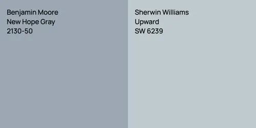 2130-50 New Hope Gray vs SW 6239 Upward