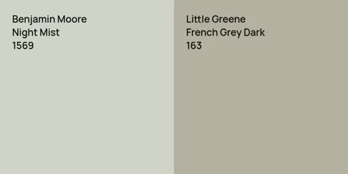 1569 Night Mist vs 163 French Grey Dark