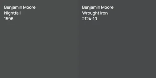 1596 Nightfall vs 2124-10 Wrought Iron