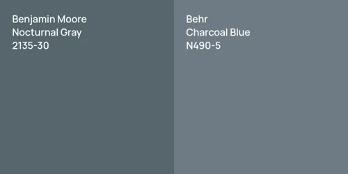 2135-30 Nocturnal Gray vs N490-5 Charcoal Blue