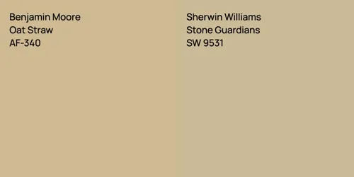 AF-340 Oat Straw vs SW 9531 Stone Guardians