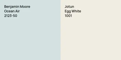 2123-50 Ocean Air vs 1001 Egg White