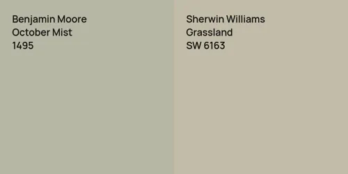 1495 October Mist vs SW 6163 Grassland