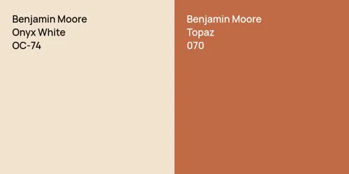 Benjamin Moore Onyx White vs. Benjamin Moore Evening White comparison