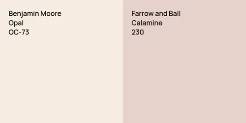 OC-73 Opal vs 230 Calamine