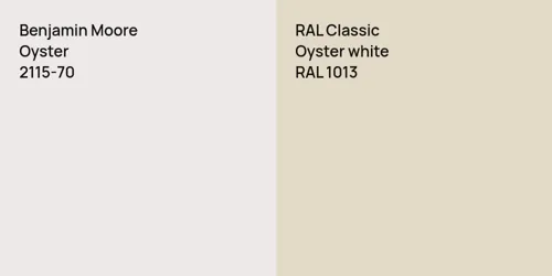 2115-70 Oyster vs RAL 1013  Oyster white