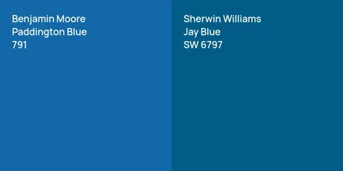 791 Paddington Blue vs SW 6797 Jay Blue