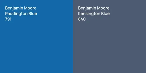 791 Paddington Blue vs 840 Kensington Blue