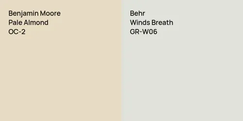 OC-2 Pale Almond vs GR-W06 Winds Breath